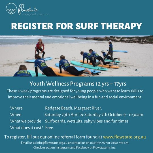 Flowstate Youth Wellness Programs April 2023